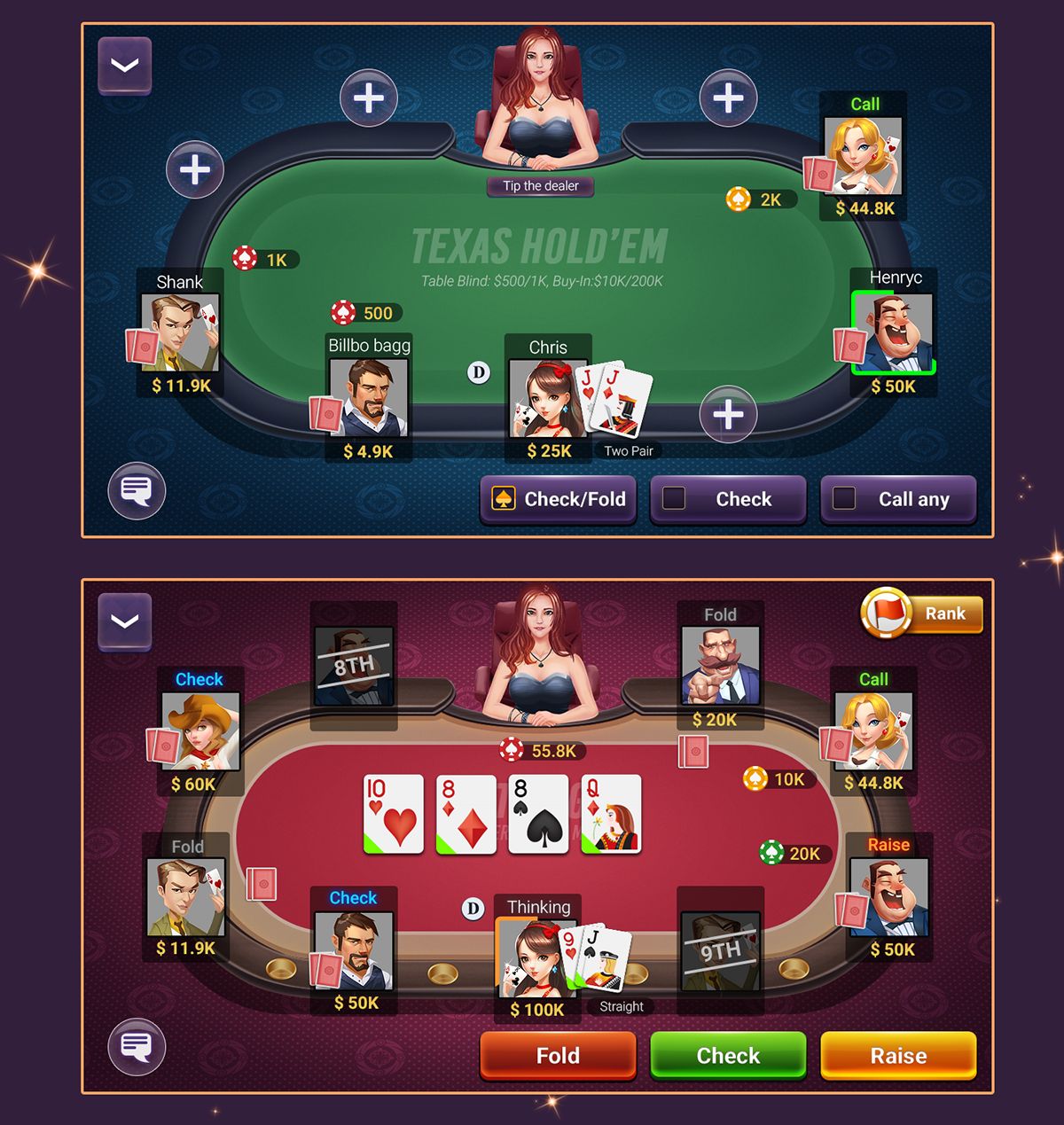 Bluestacks آن لائن کیسینو میں اصل گیمز